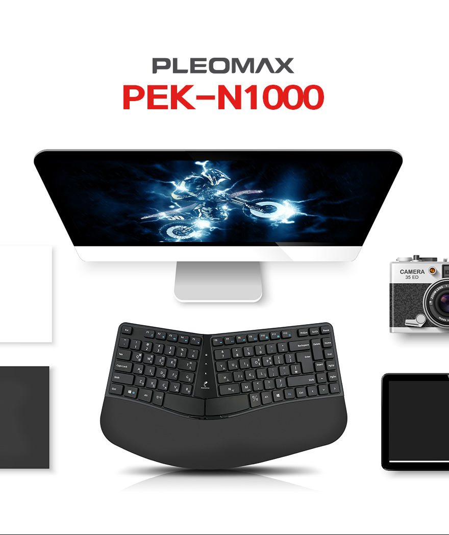 Pleomax PEK-N1000 에르고노믹 키보드