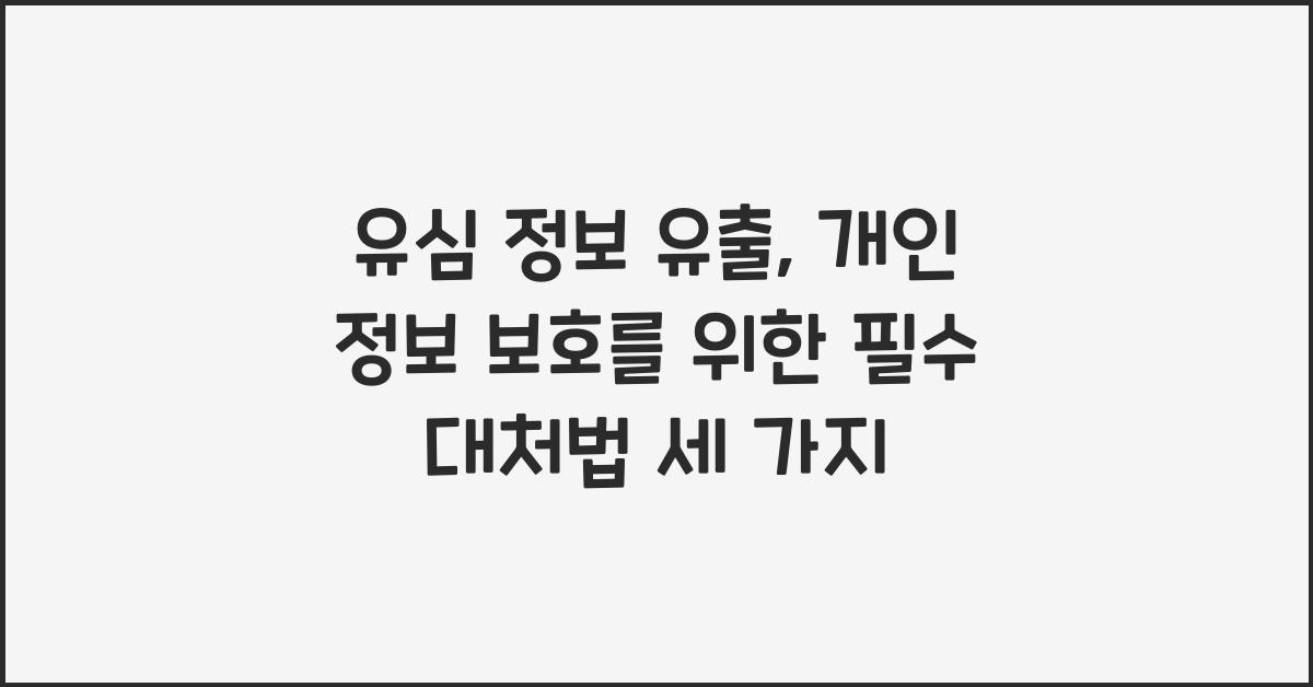 유심 정보 유출
