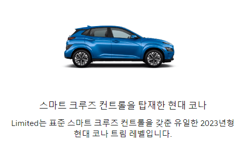 크루즈 컨트롤 차종