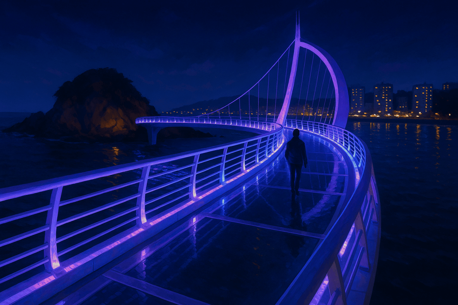 부산 송도 스카이워크: 구름다리 위 야경 사진 명소 완전 가이드