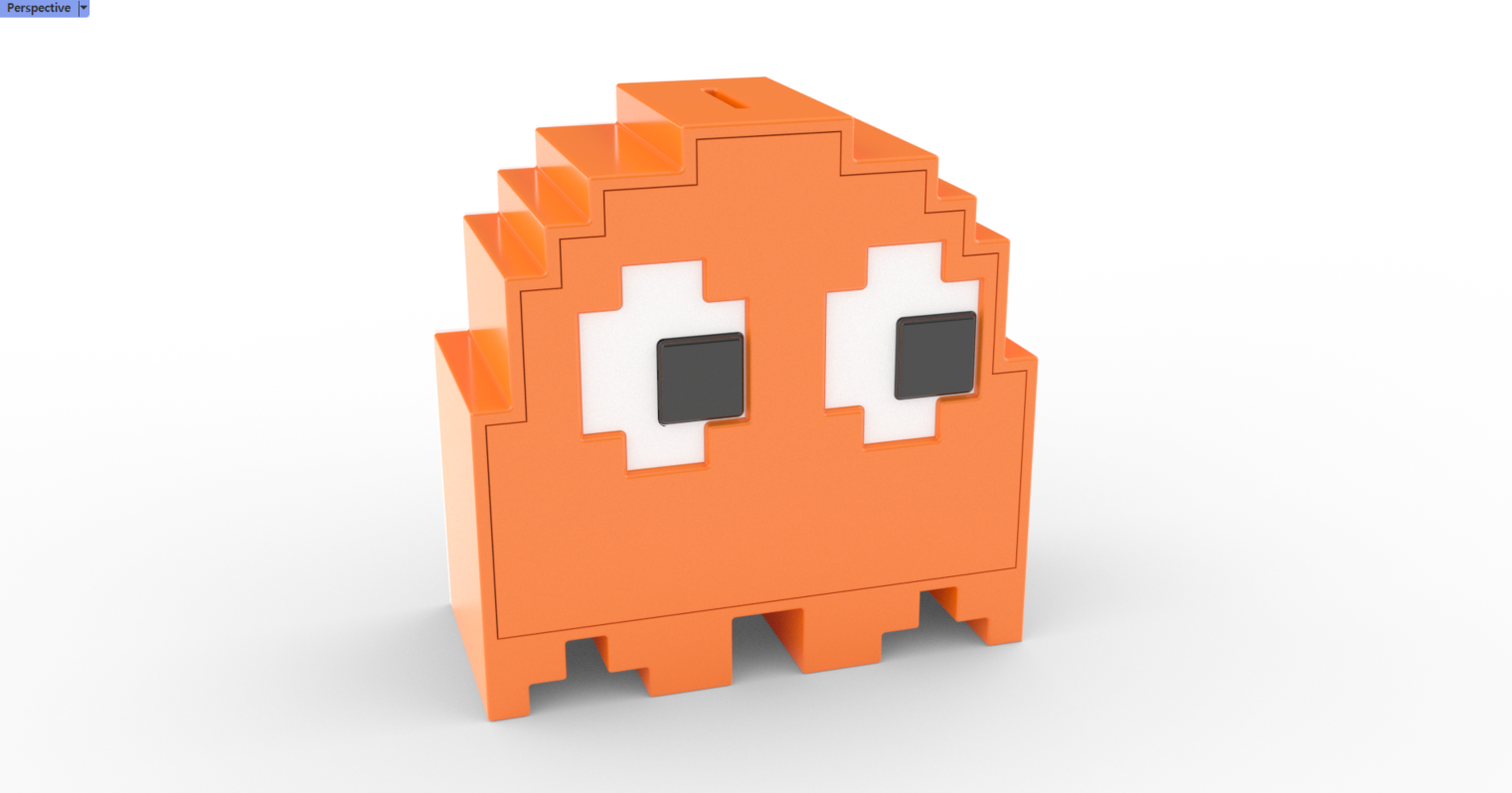 [3D프린터용 .stl파일 다운로드] 팩맨 저금통