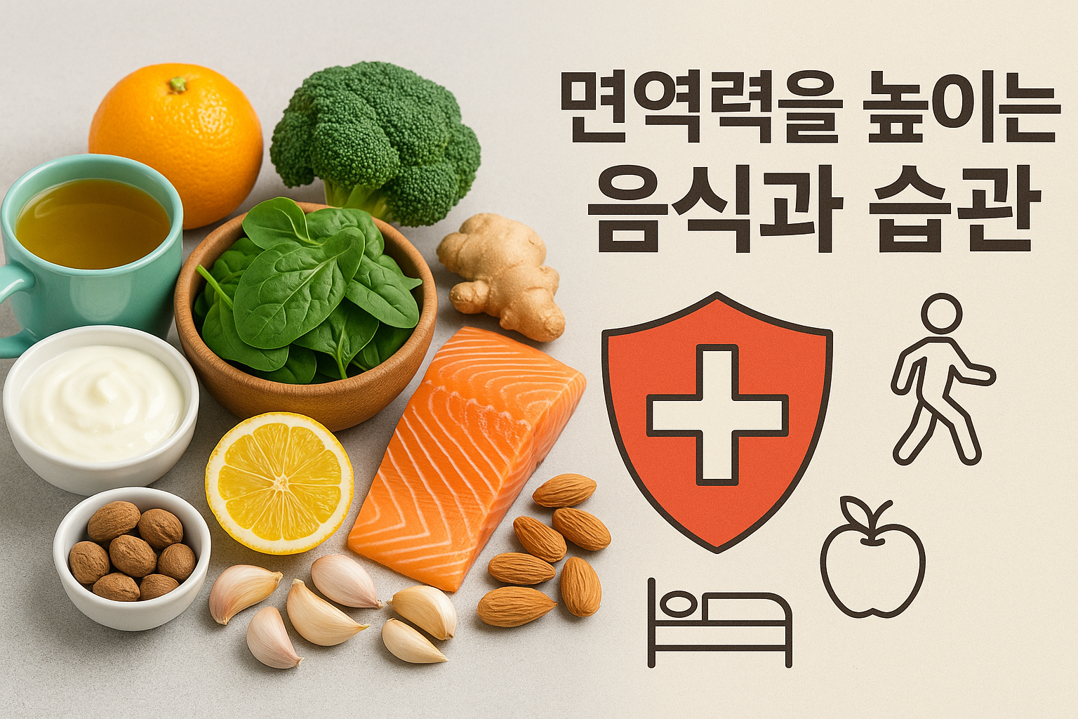 면역력을 높이는 음식과 습관