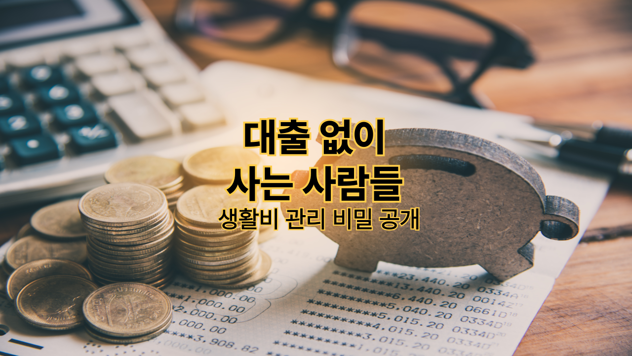 대출 없이 사는 사람들 생활비 관리 비밀 공개