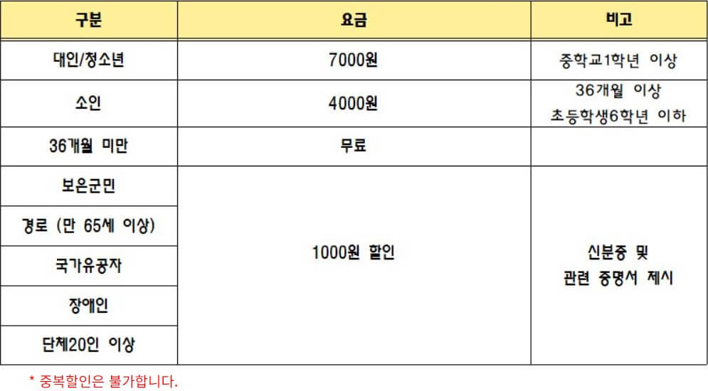 속리산 모노레일 새해맞이 특별운행