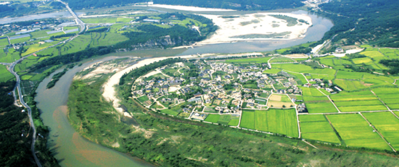 안동 하회마을 전경 사진