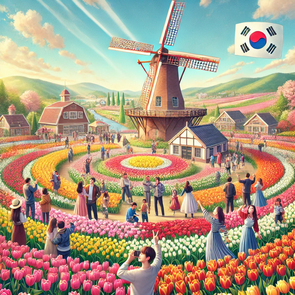 튤립 축제 관련 이미지