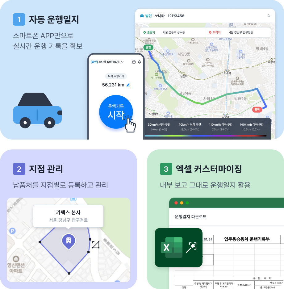 법인차량관리기능