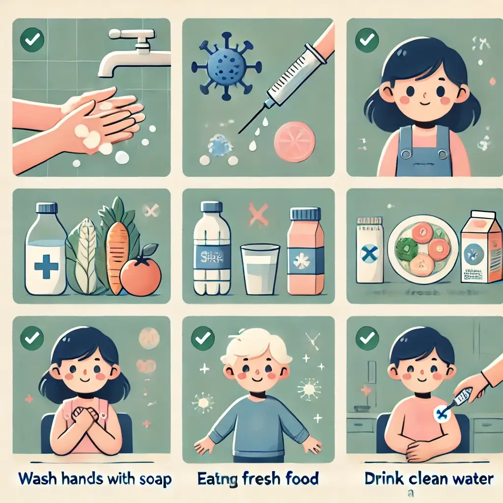 장염 예방에 좋은 생활습관