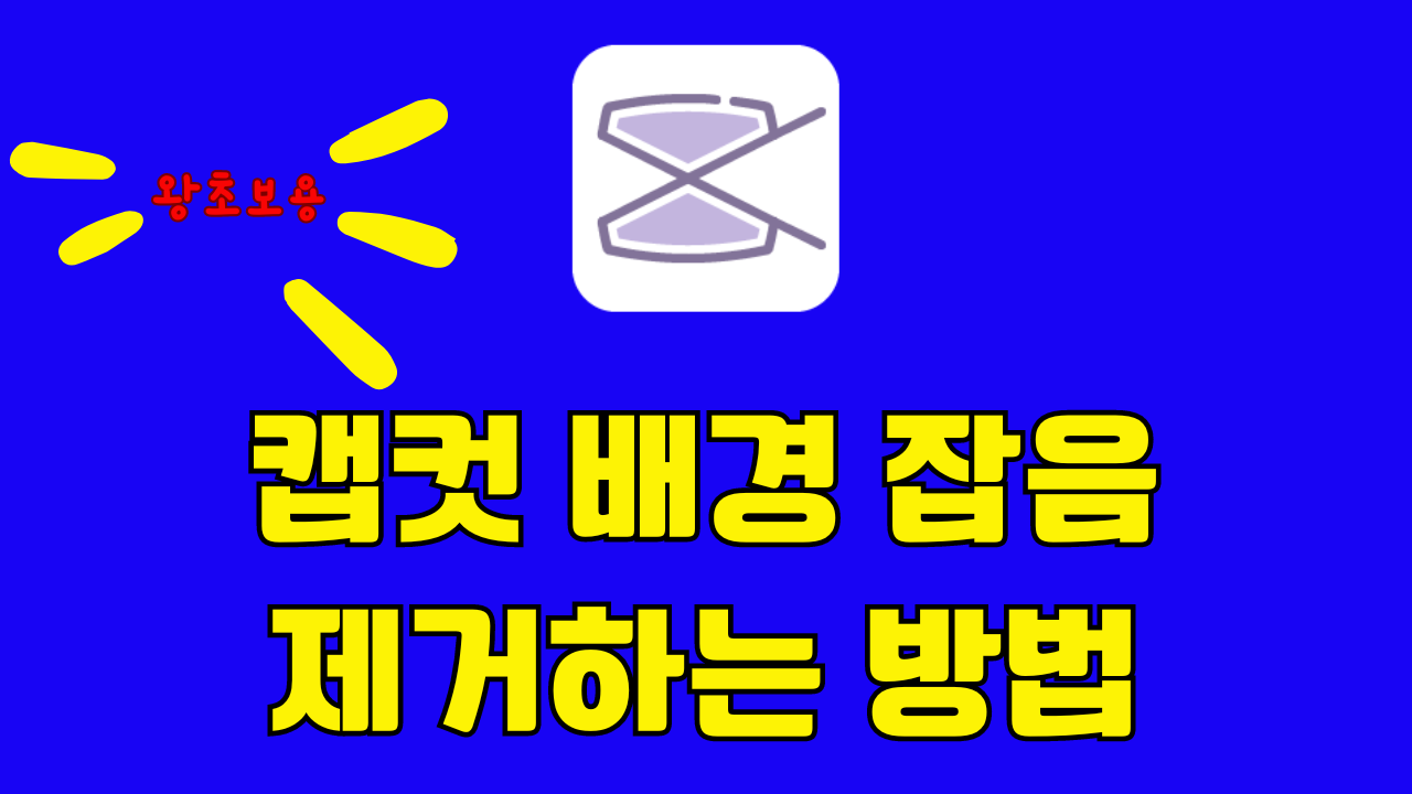 캡컷 잡은 제거