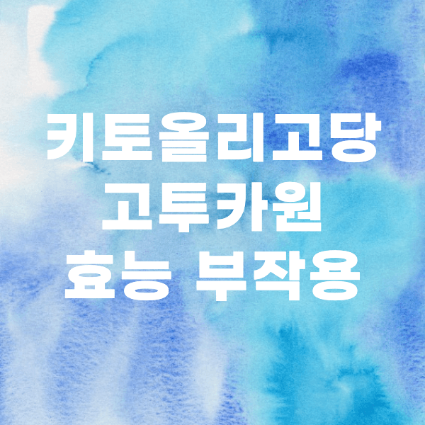 키토올리고당-고투카원-효능-부작용-썸네일