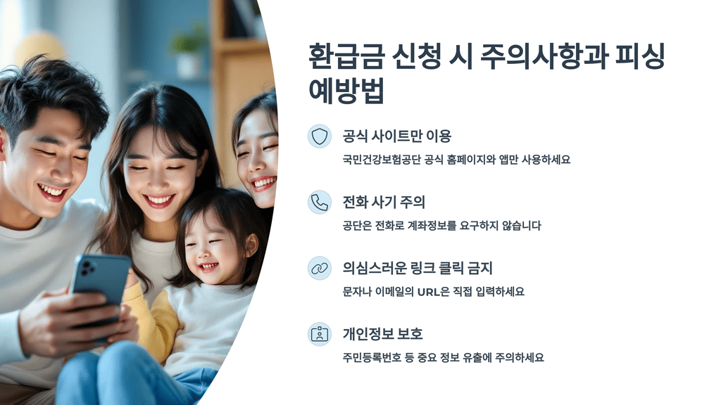 환급금 신청 시 주의사항과 피싱 예방법