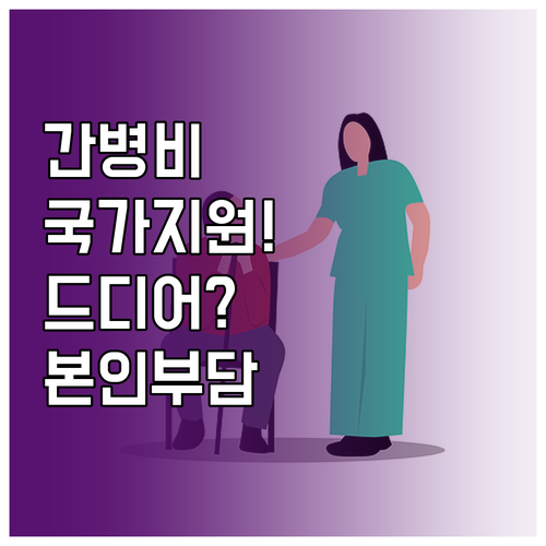 요양병원 간병비 국가 지원 사업 시행..