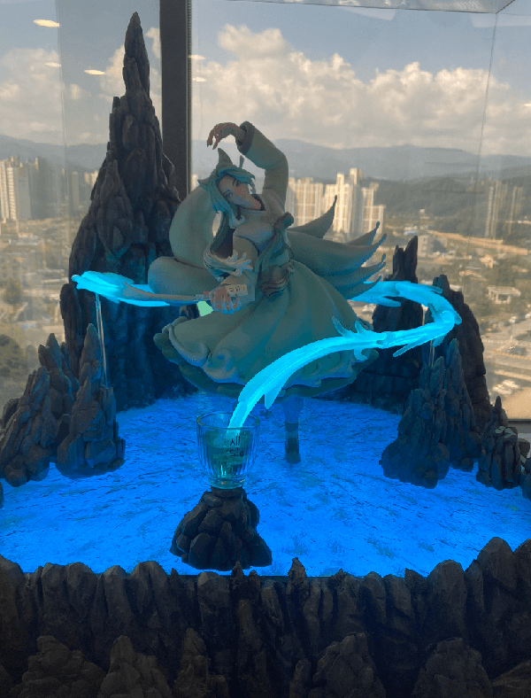 새로 캐릭터 구미호 피규어 사진