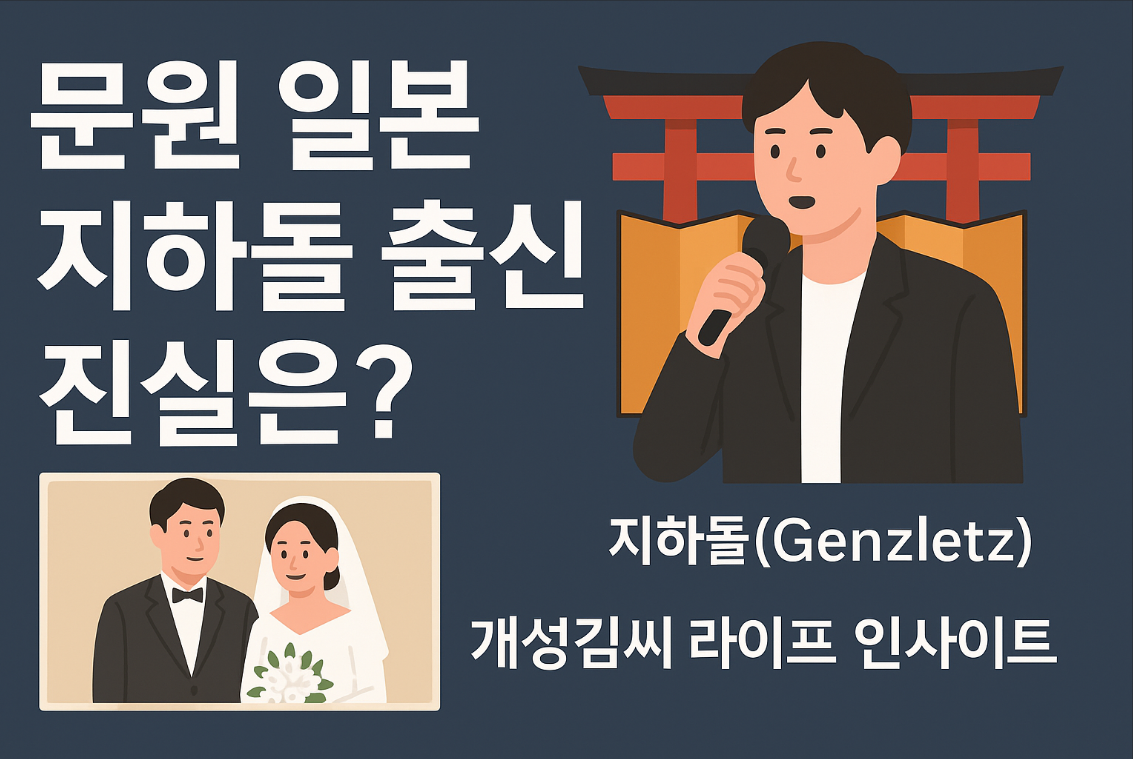 문원일본지하돌출신,문원 젠틀즈,문원과거,문원신지결혼,지하돌 문화,문원이혼고백