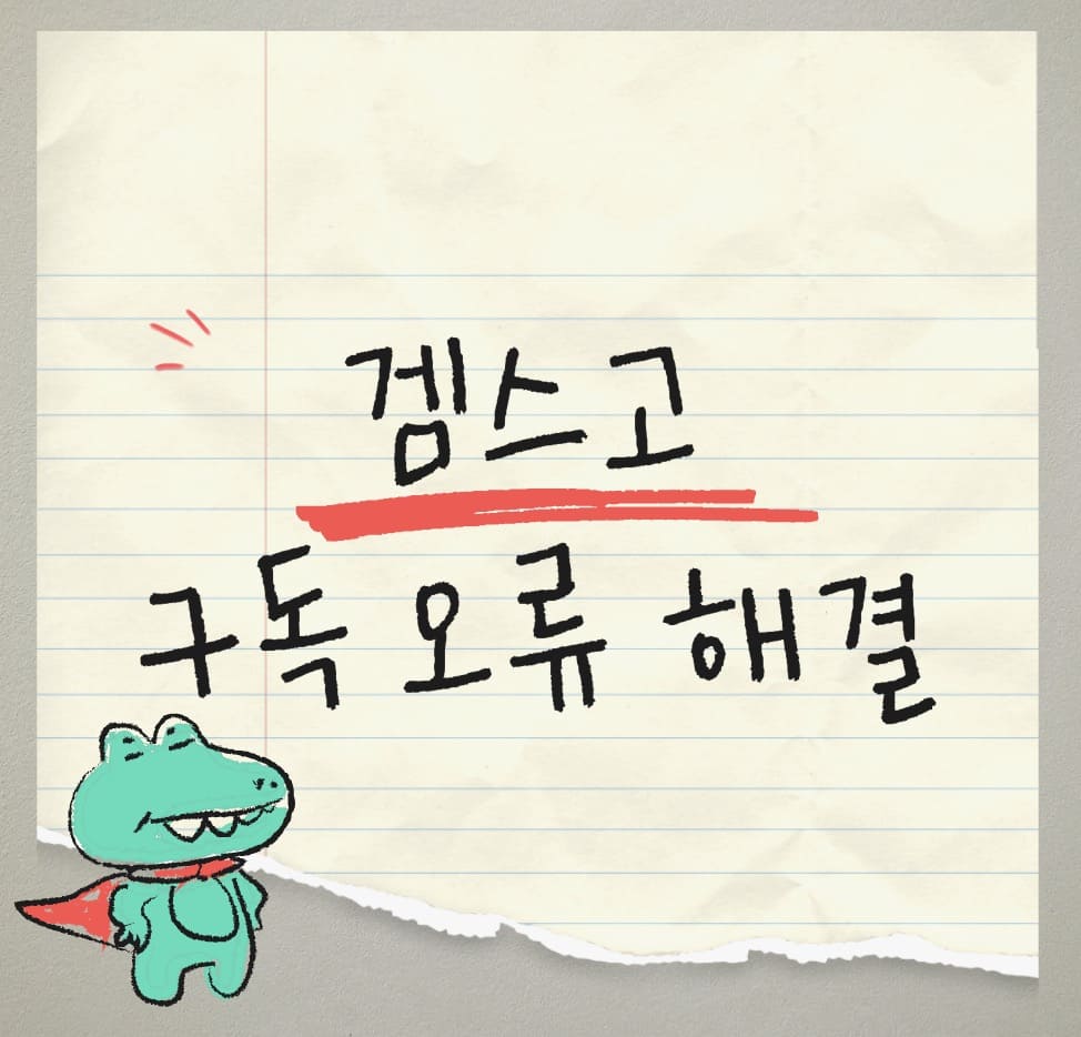 겜스고 문제 해결