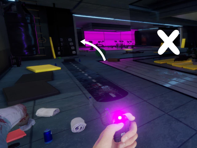 VIP 키카드를 열고 들어간 후 나타난 장소.