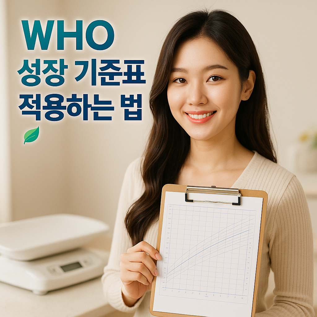WHO 성장 기준표 적용하는 법 완전정리