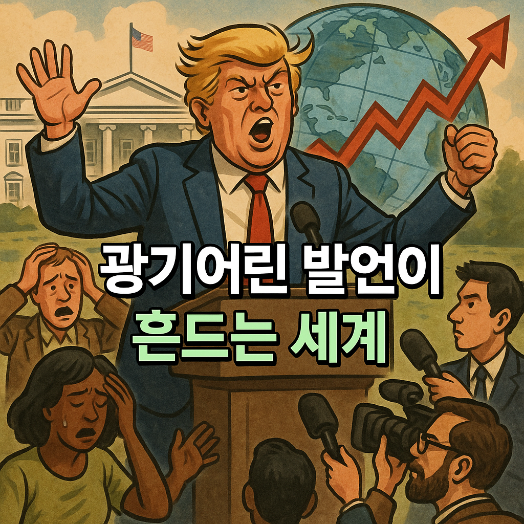 미국 대통령의 광기어린 발언이 흔드는 세계