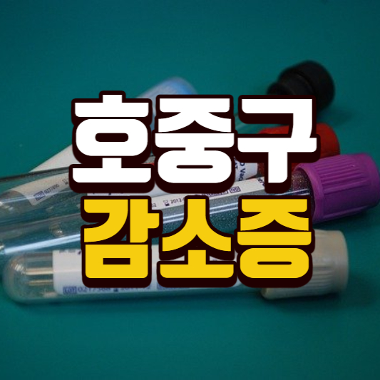 호중구감소증정상수치