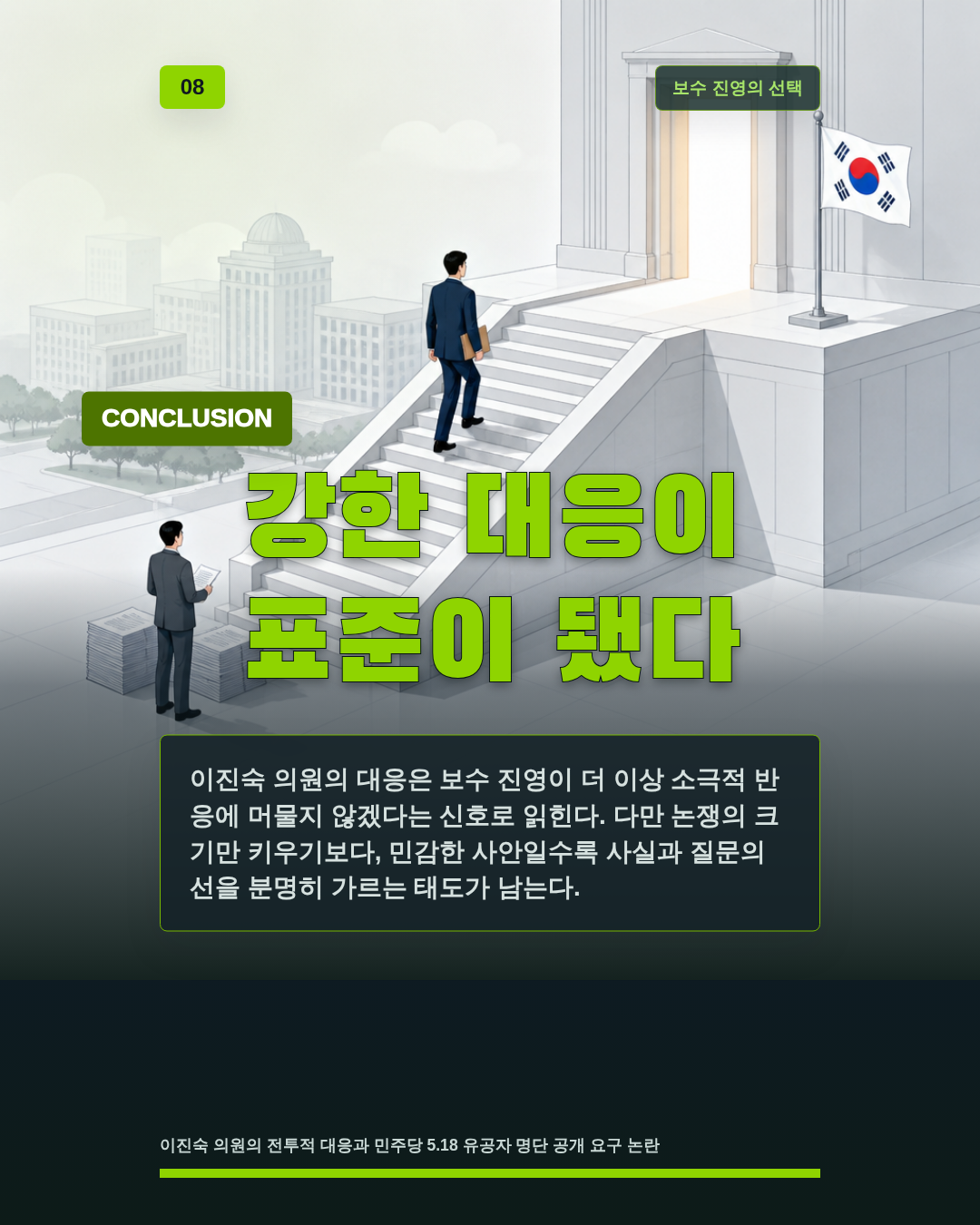 강한 대응이 표준이 됐다
