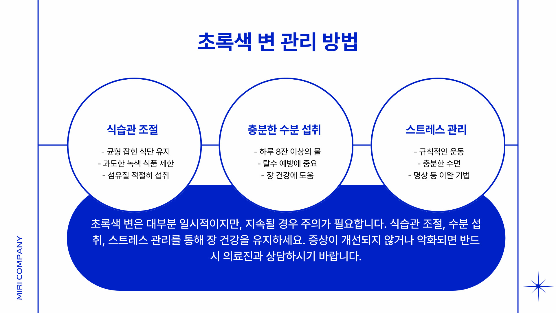 초록색변 설사 원인