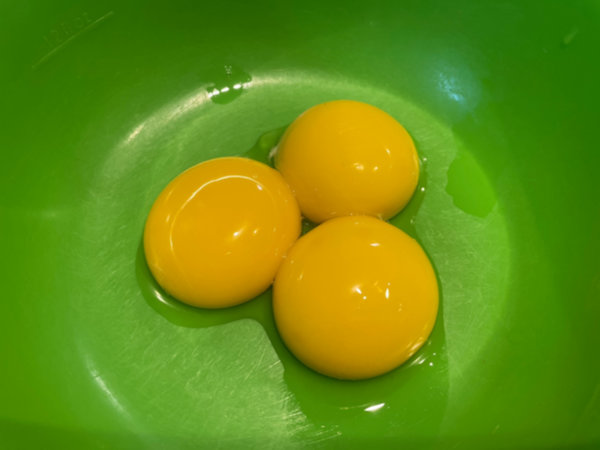 바나나푸딩 만들기 - 커스터드 크림에 달걀 노른자 3개