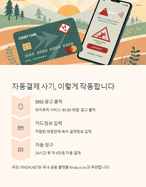 자동결제 사기 이렇게 작동 합니다
