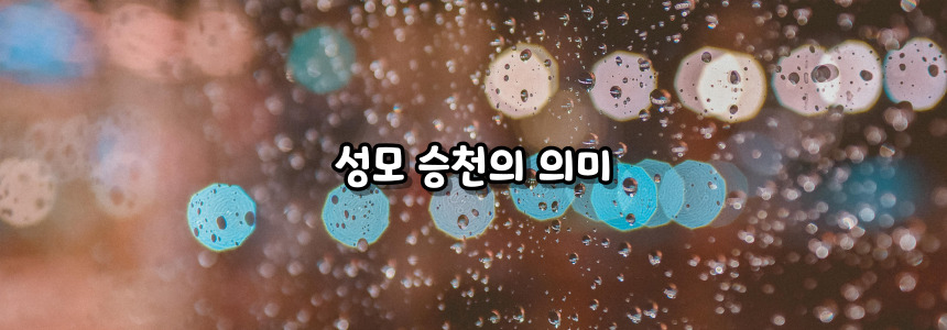 천주교 성모 승천 대축일