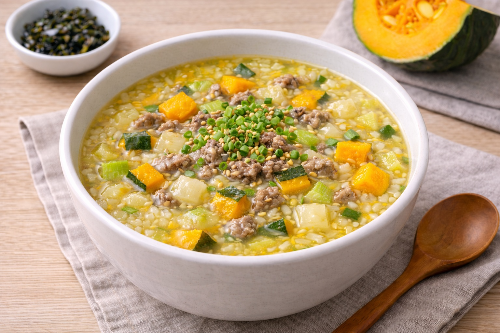 소고기단호박미음