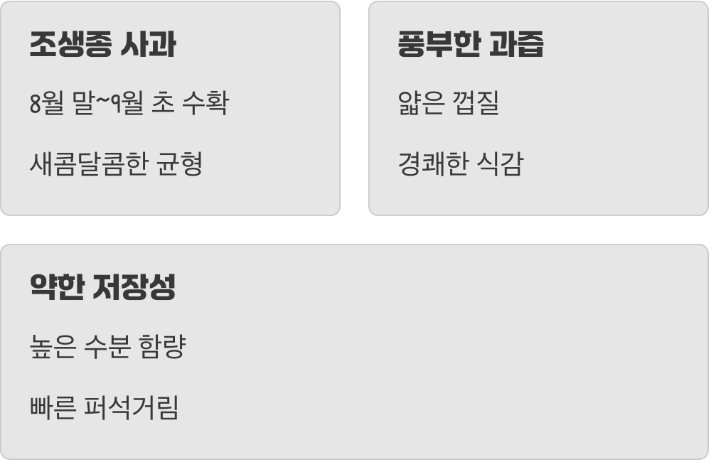 가을의 첫 사과&amp;#44; 홍로의 매력과 약점