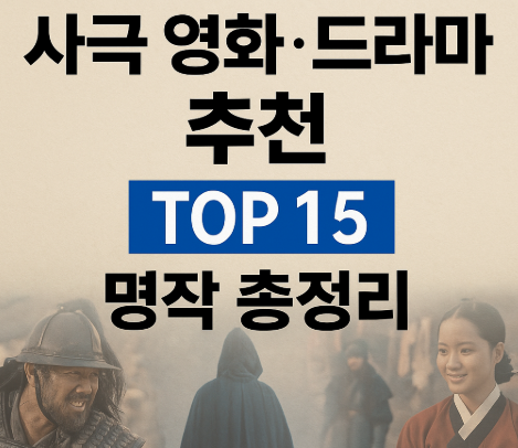 사극 영화 및 드라마 추천 15편 관련 사진