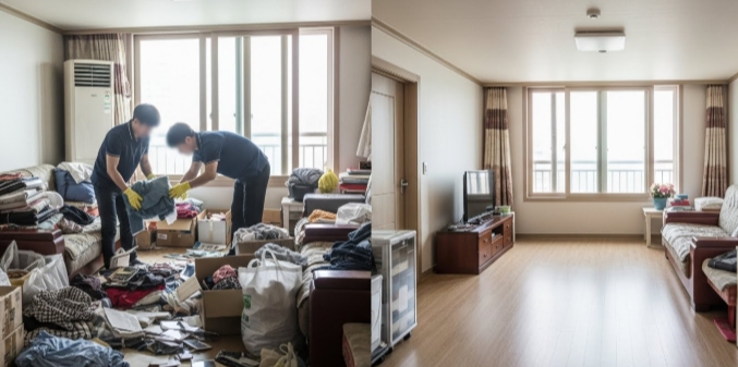 진주 고독사청소 및 정리