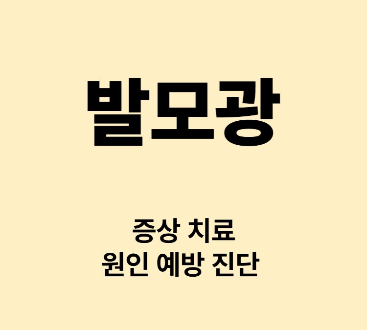 머리카락 눈썹 체모를 뽑는 증상 발모광 치료