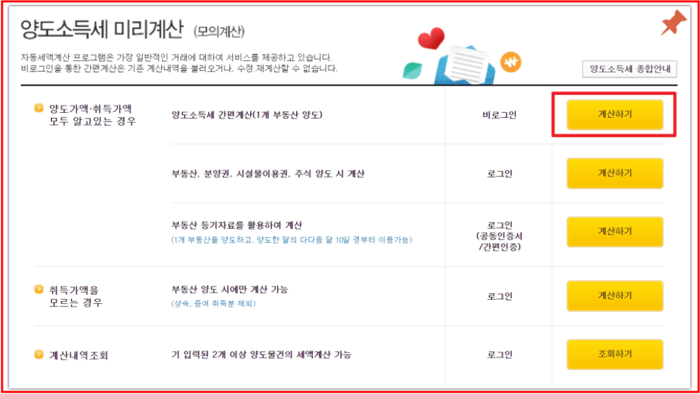 양도 소득세 계산기 부동산(아파트&#44;토지)양도세 알아보기