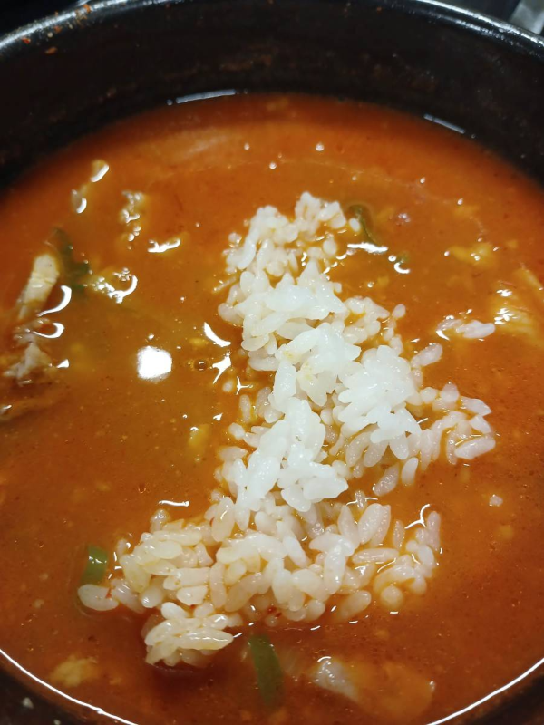 순대국 밥 말다