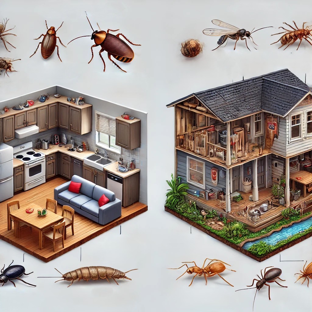 아파트와 주택에 발생하는 여러 해충 사진