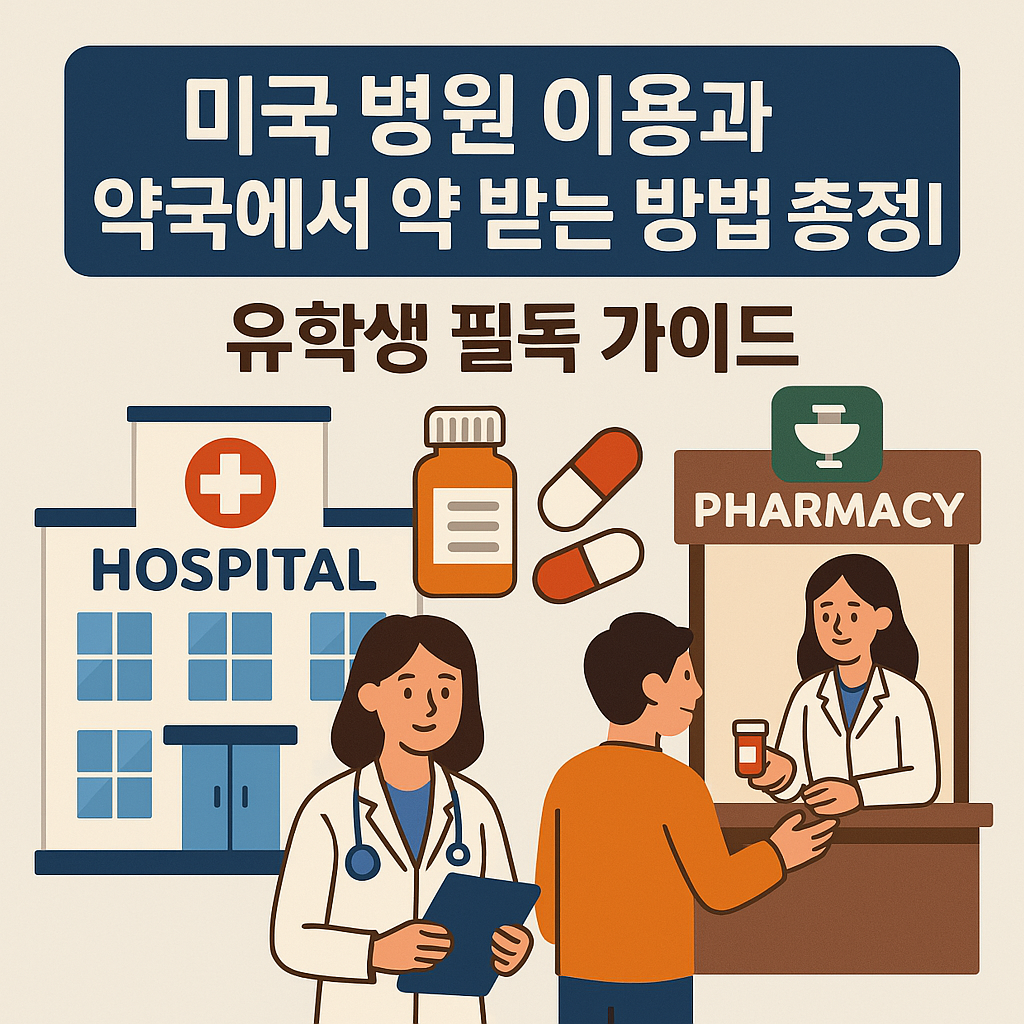 미국 병원 이용과 약국에서 약 받는 방법 총정리 (유학생 필독 가이드)