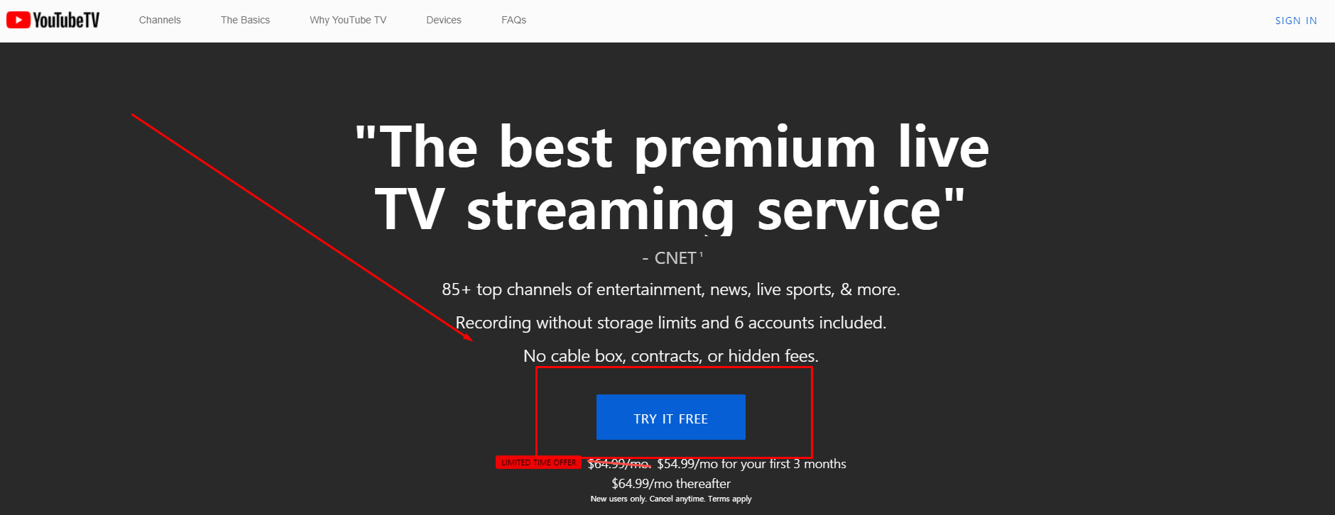 무료체험을 선택합니다.