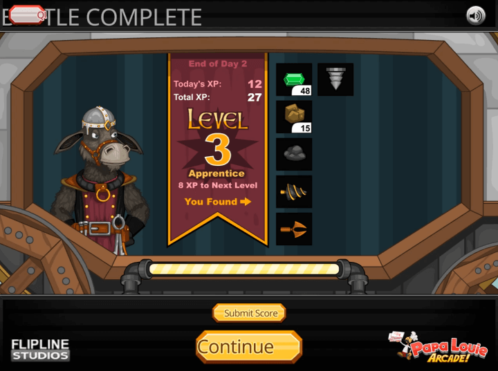 잭스미스-플래시게임-종료-화면