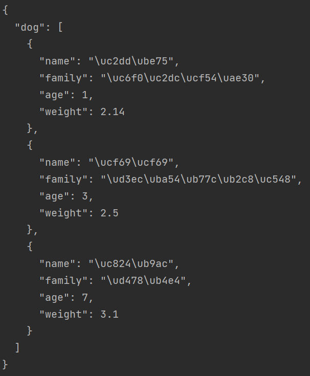 json.dumps()