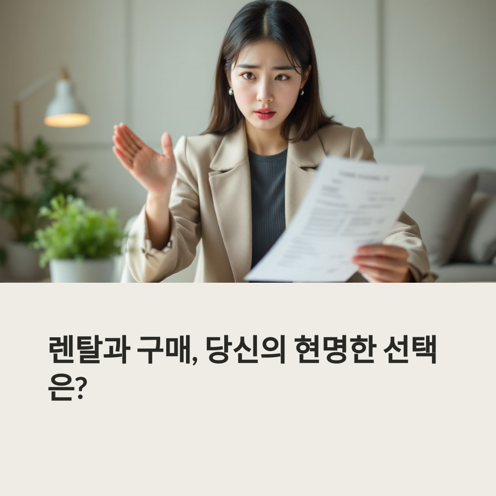 렌탈은 합리적 소비일까? 현명한 투자일까 썸네일