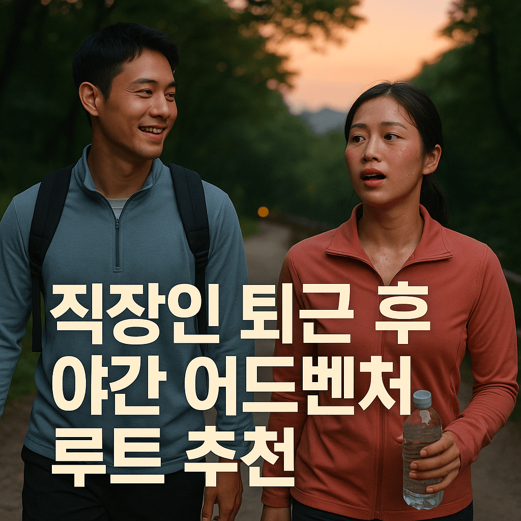 직장인 야간 어드벤처 루트