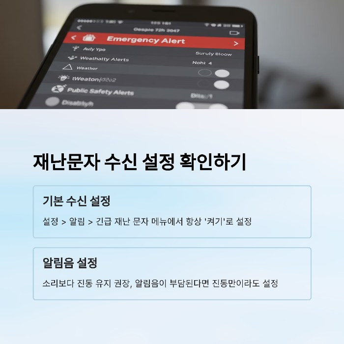 재난문자 알림