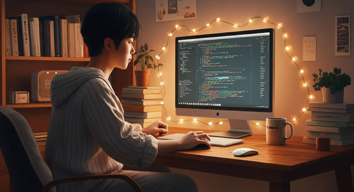 따뜻한-조명있는-집에서-개발작업하는-한국남자02