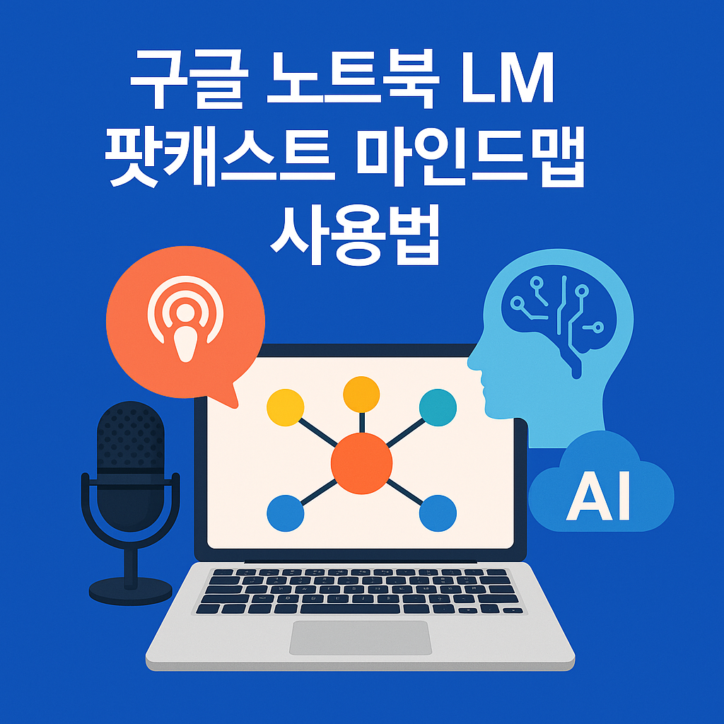 구글 노트북 LM 팟캐스트 마인드맵 사용법