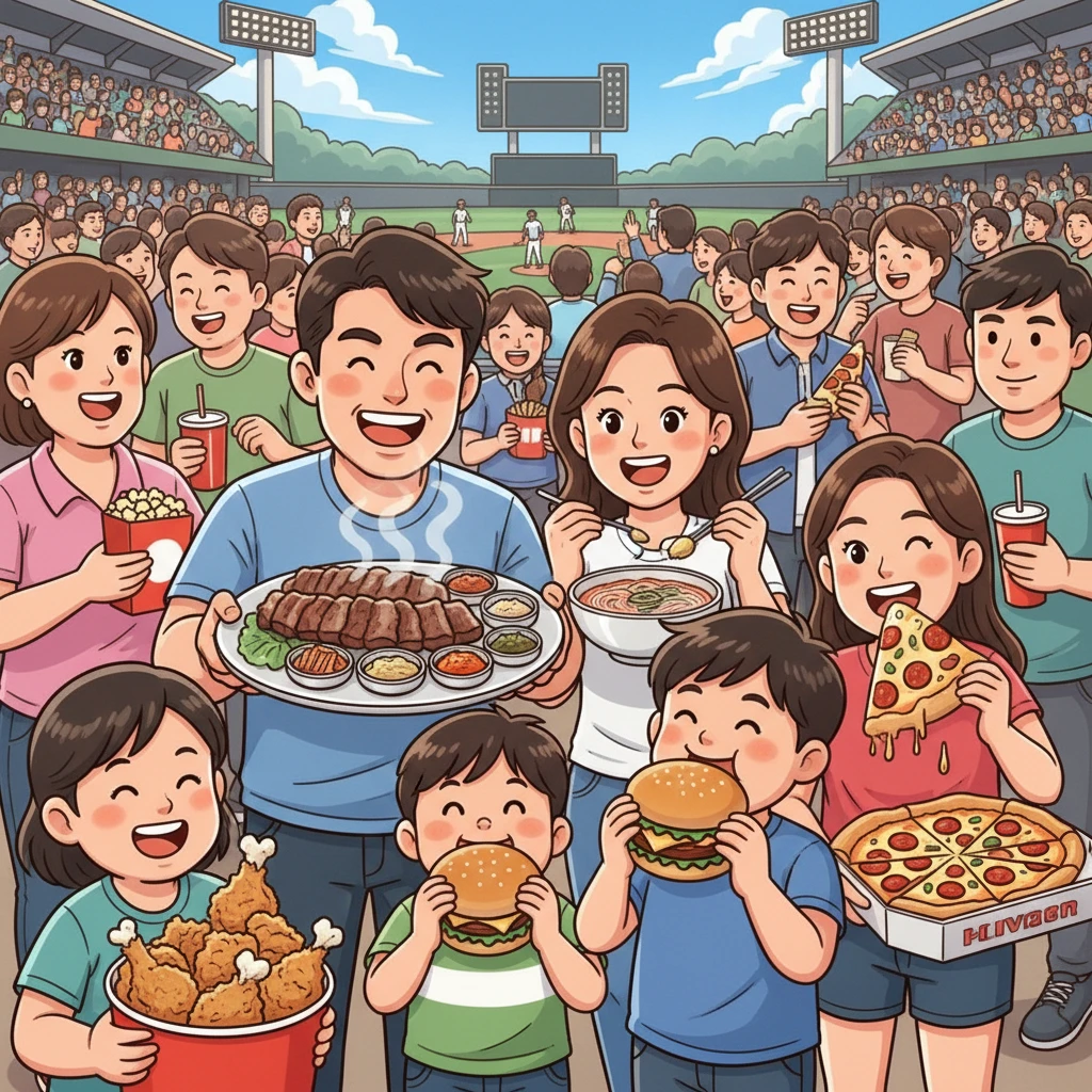 잠실야구장 1루 3루 층별 맛집 위치..