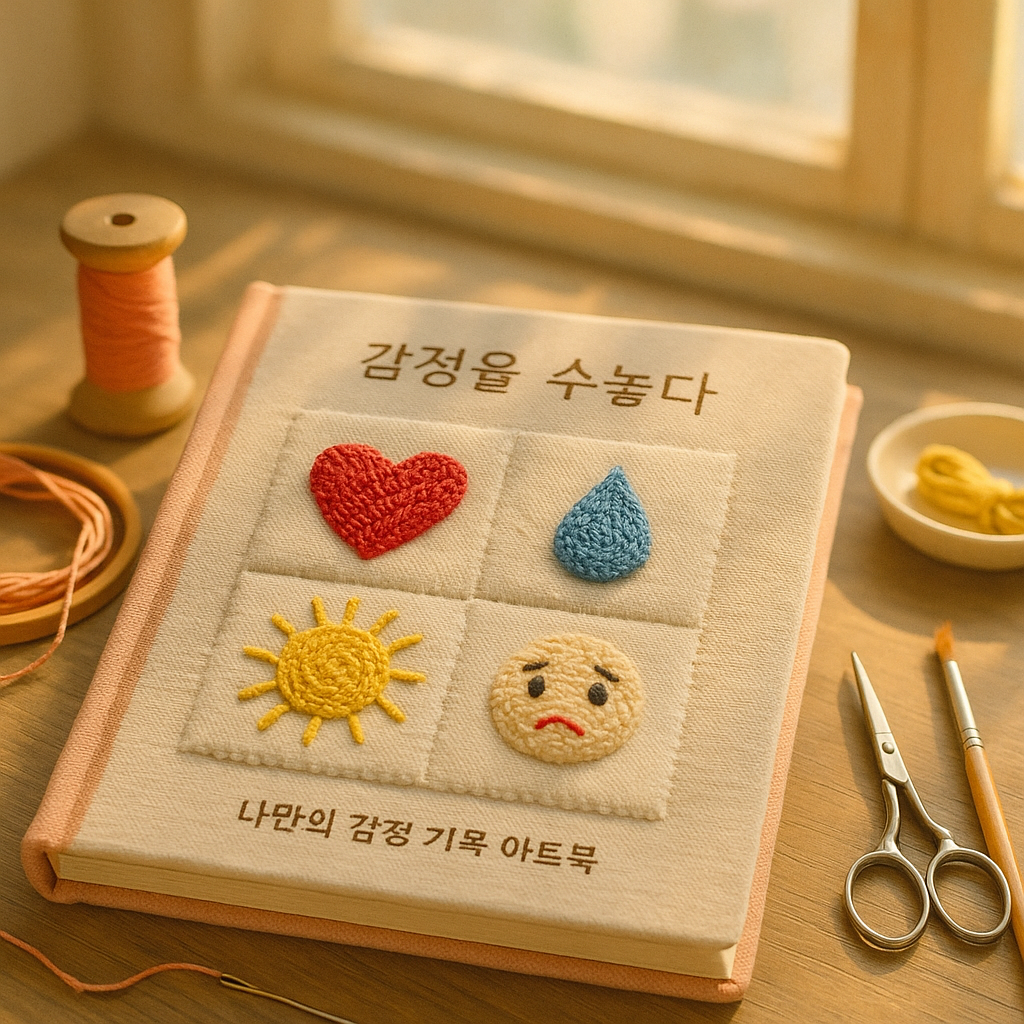 감정을 수놓다 – 나만의 감정 기록 아트북 만들기