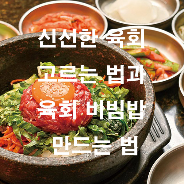 신선한 육회 고르는 법과 육회 비빔밥 만드는 법