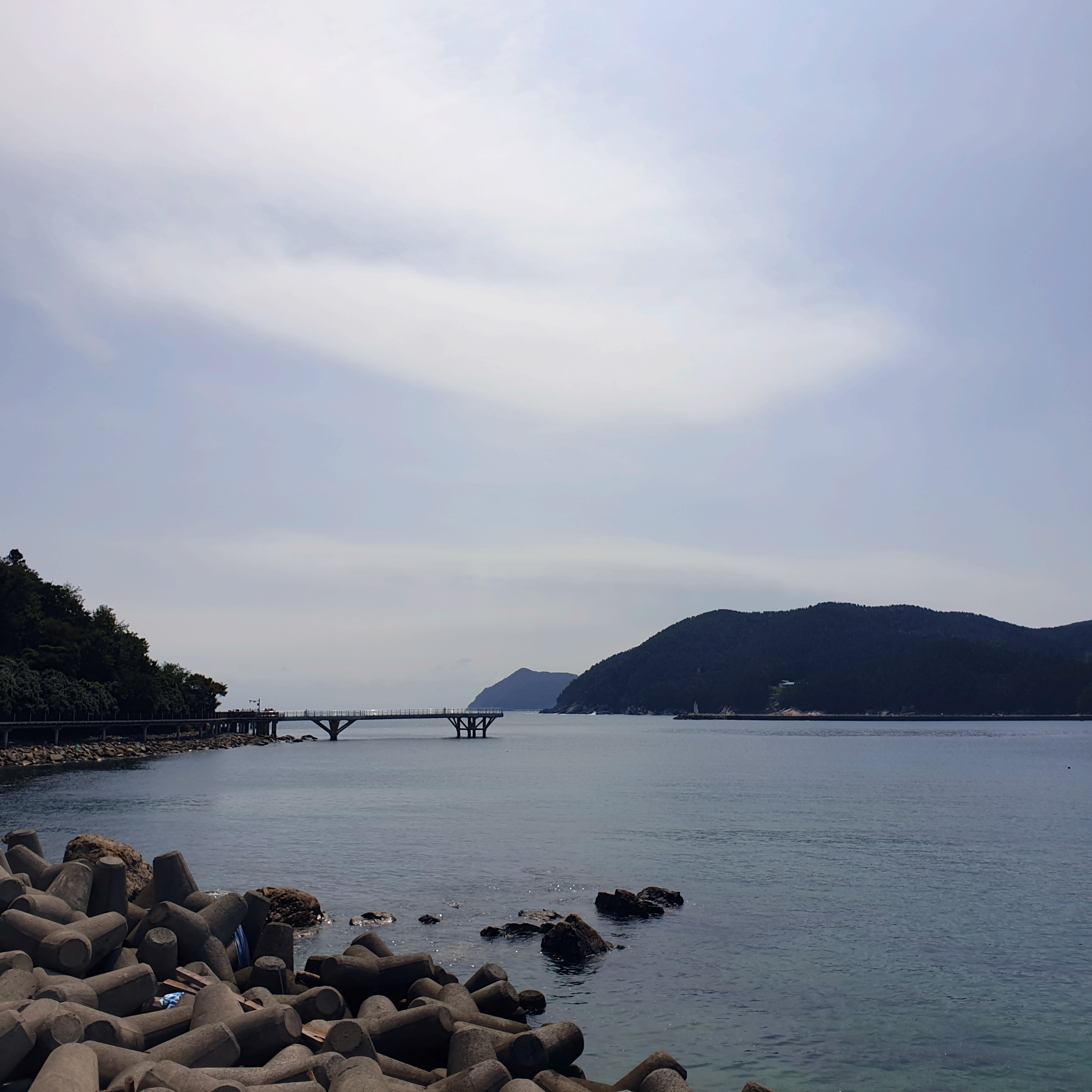 옥화마을 무지개 해안도로 풍경