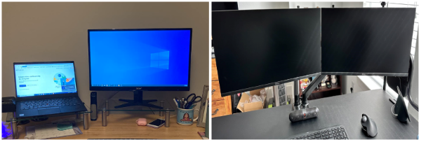 직장생활 직장인 모니터 받침대 거북목 예방 도움 받침대형 암형